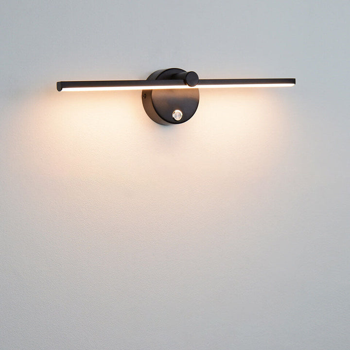 Nordisk Minimalistisk Aluminium Lang Bar Switch LED Spejl Væglampe
