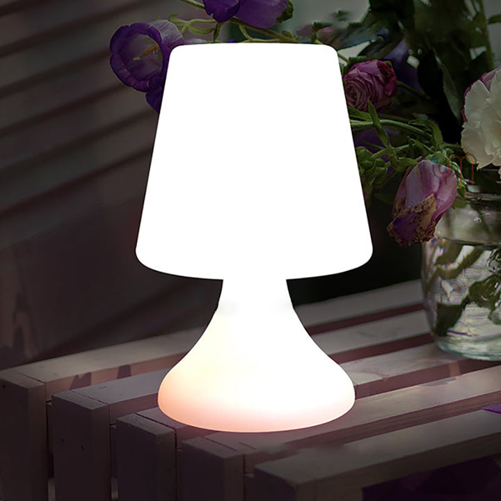 Moderne Minimalistisk PE Kop Form USB LED Bordlampe Natlys til Udendørs Terrasse |