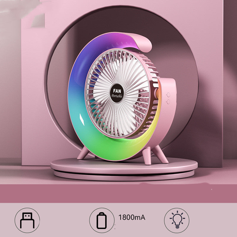 USB-opladelig natlys mini ventilator |