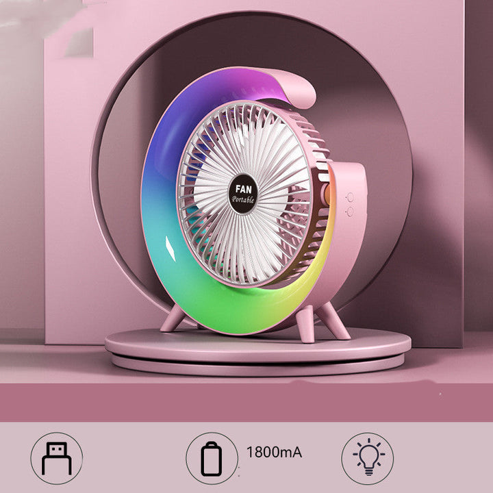 USB-opladelig natlys mini ventilator |