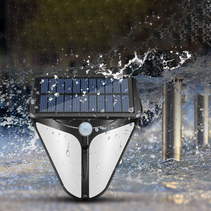Solenergi Intelligent Trekant Udendørs Vandtæt Kropssensor Patio LED Væglampe