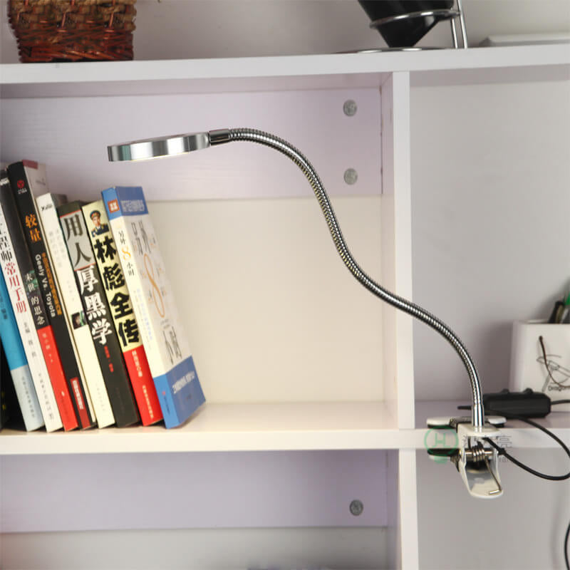 Kreativ simpel USB bukseknap LED læseklip skrivebordslampe