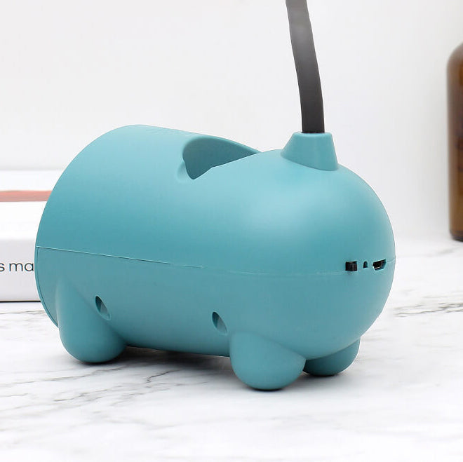 Karikatur Kreativ Kanin LED Touch USB Pen Holder Skrivebordslampe