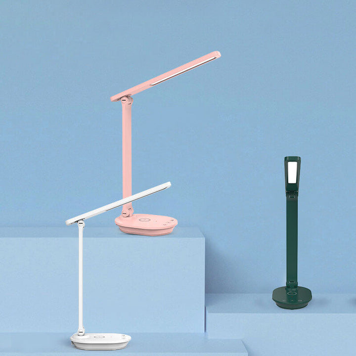 Moderne dobbelt foldbar øjenpleje trådløs genopladelig LED skrivebordslampe