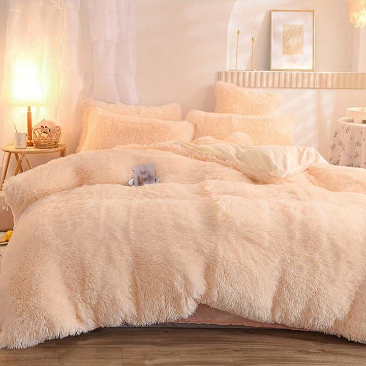 Ultra Blød Plush Duvet Cover Sæt med Lynlås - Luksus &amp; Komfort