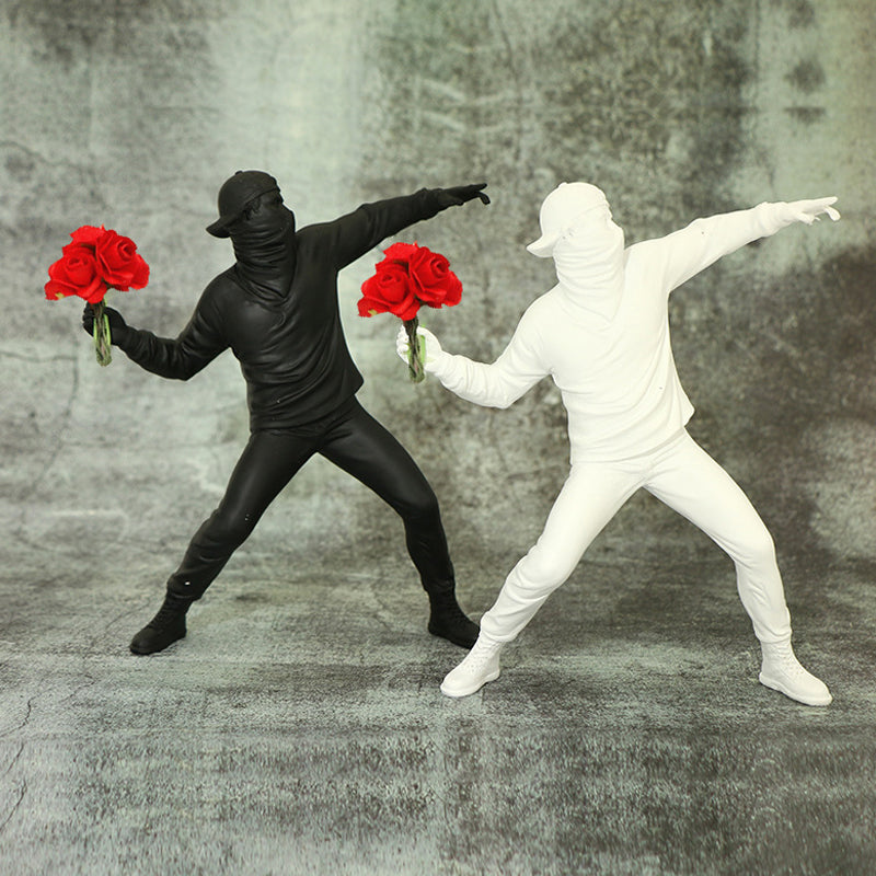 Banksy Blomster Rester Ornament