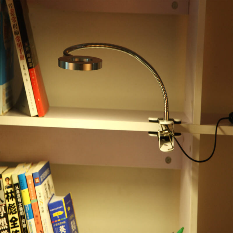 Kreativ simpel USB bukseknap LED læseklip skrivebordslampe