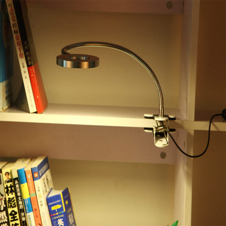 Kreativ simpel USB bukseknap LED læseklip skrivebordslampe