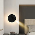 Moderne Minimalistisk Rektangulær Rund Jern Aluminium LED Væglampe Til Soveværelse