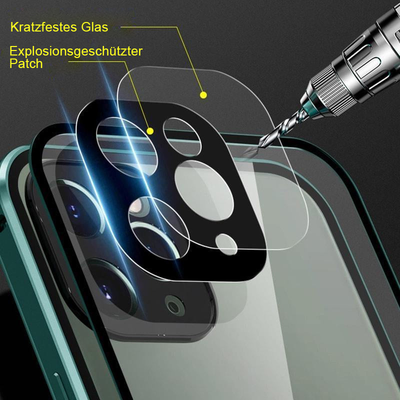 iPhone cover med dobbeltsidet spænde