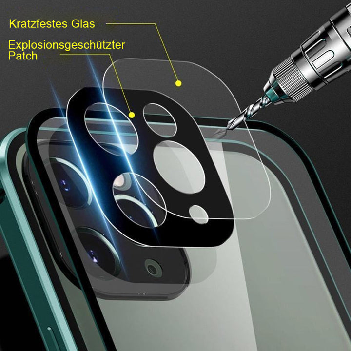 iPhone cover med dobbeltsidet spænde