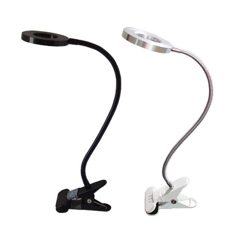 Kreativ simpel USB bukseknap LED læseklip skrivebordslampe