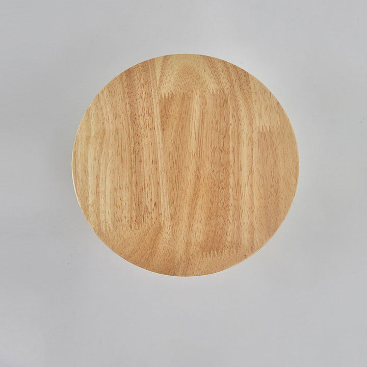 Moderne Minimalistisk Rund Uregelmæssig Oval Træ LED Væglampe til Stue