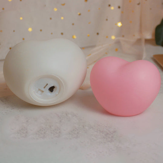 LuvSphere Silikone LED Natlampe | Hjerteformet Design | Bordlampe | Varm Stemningslys | Dekorativ
