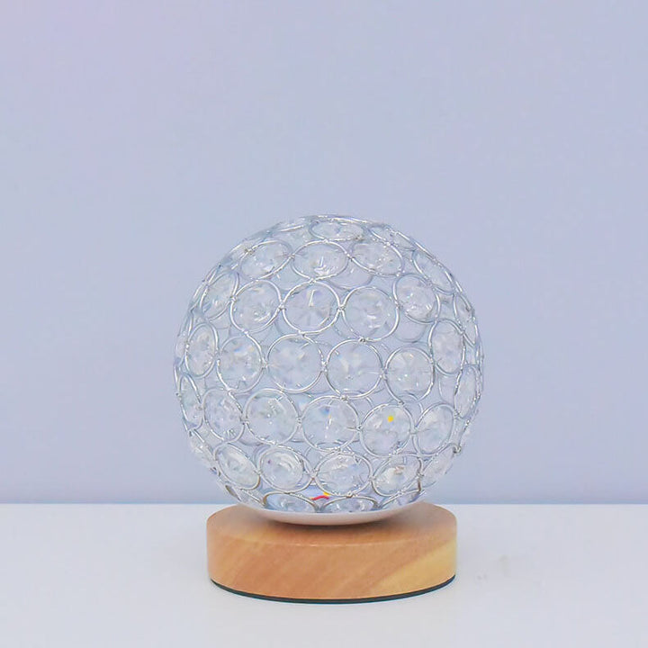 Moderne Minimalistisk Rund USB Genopladelig LED Natlampe Bordlampe