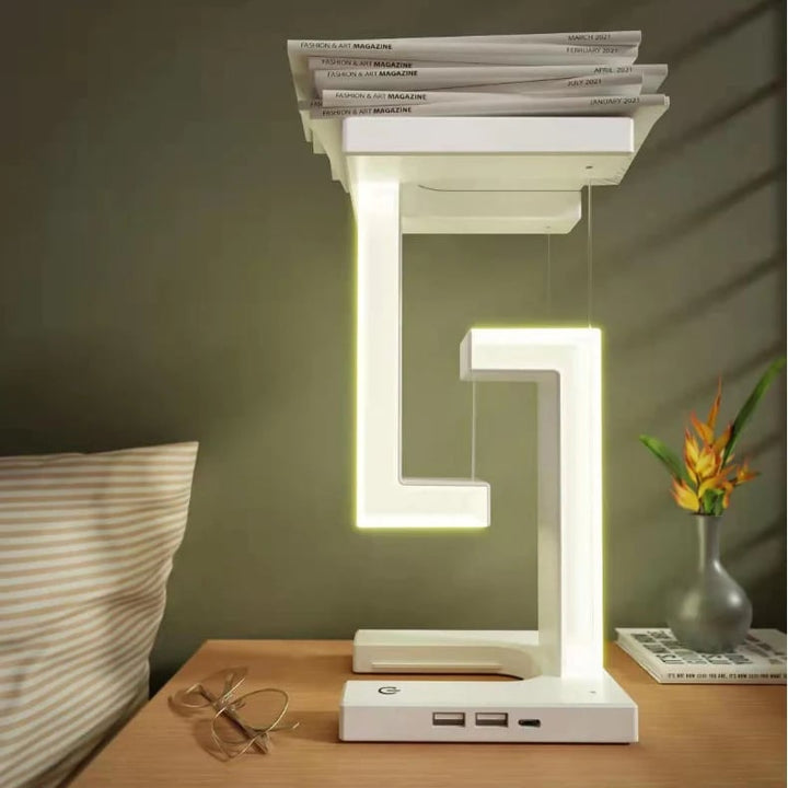 Trådløs Oplader - GlowCharge - Hurtig Opladning - Magisk Atmosfære i Rummet