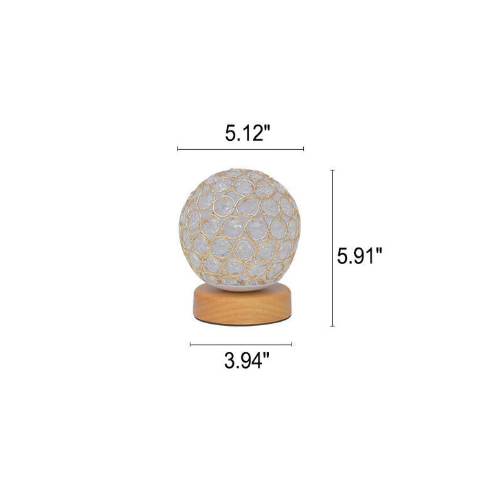 Moderne Minimalistisk Rund USB-genopladelig LED bordlampe