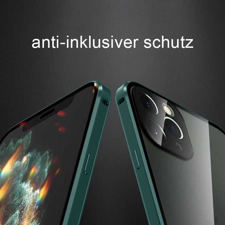 iPhone cover med dobbeltsidet spænde