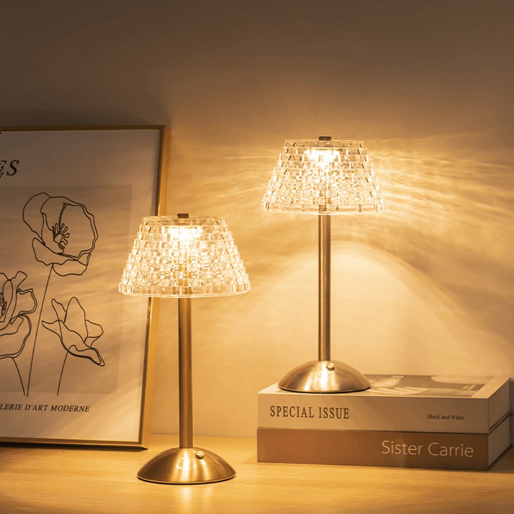 AuraGlow Bordlampe - Genopladelig LED Lampe med Dæmpningsfunktion