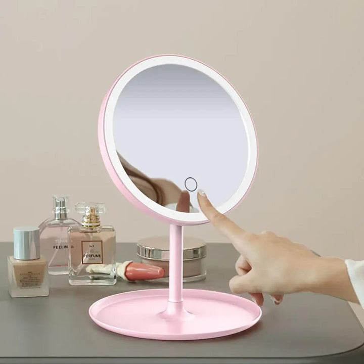 Selfie Ringlys med Makeup Spejl &amp; Telefonholder Kit