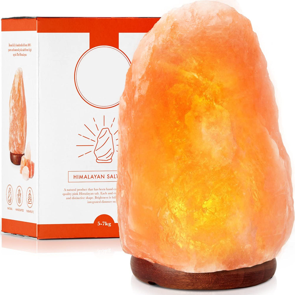 Himalayasaltlampe med dæmperkontakt