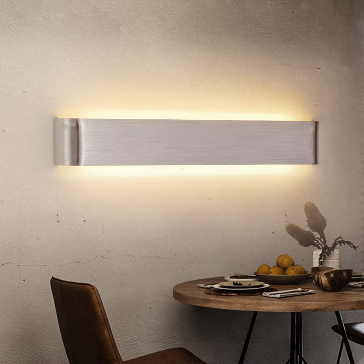 Nordisk LED Væglampe - Moderne Børstet Aluminium Indendørs Væglampe