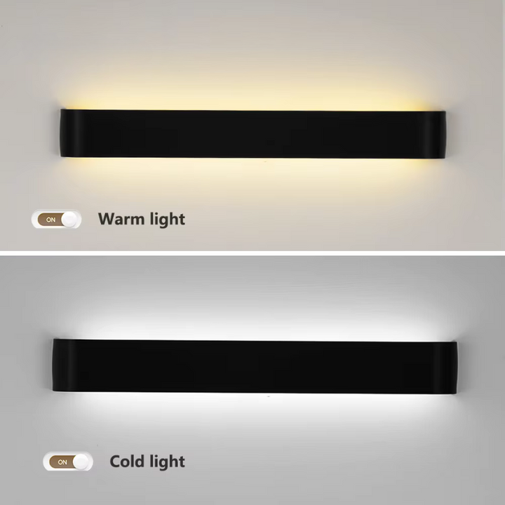 Nordisk LED Væglampe - Moderne Børstet Aluminium Indendørs Væglampe