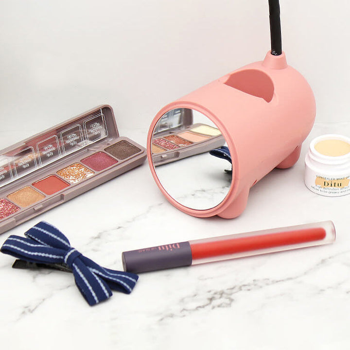 Karikatur Kreativ Kanin LED Touch USB Pen Holder Skrivebordslampe