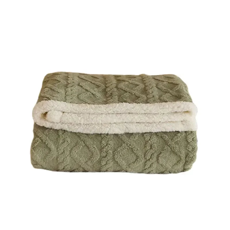 Tykt Vinter Lammeskinds Tæppe - WarmWool