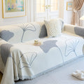 Pastoral Stil Ginkgo Blad Sofa Dække