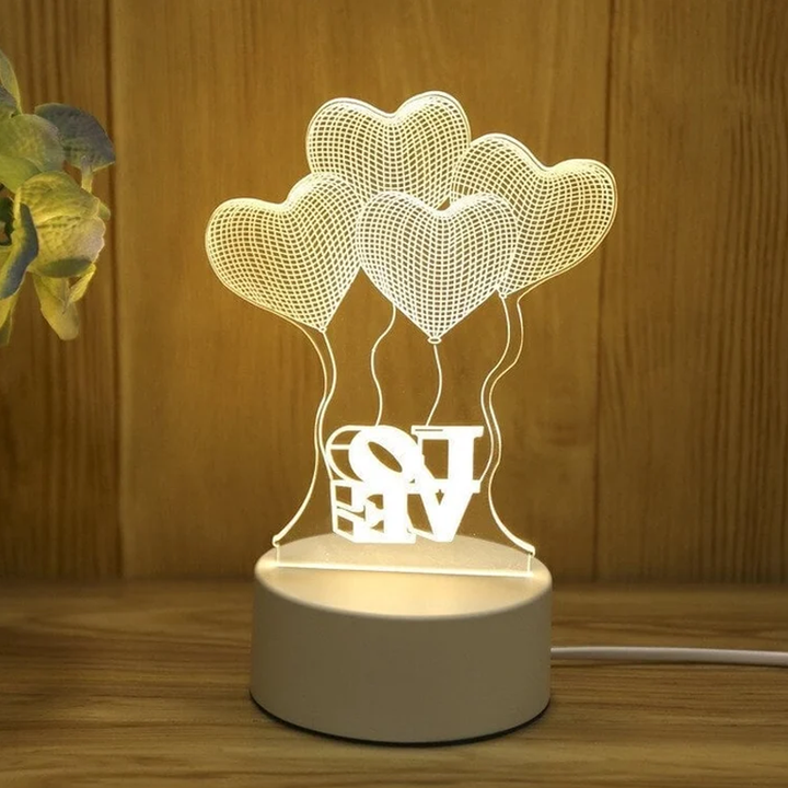 3D Nattelys USB