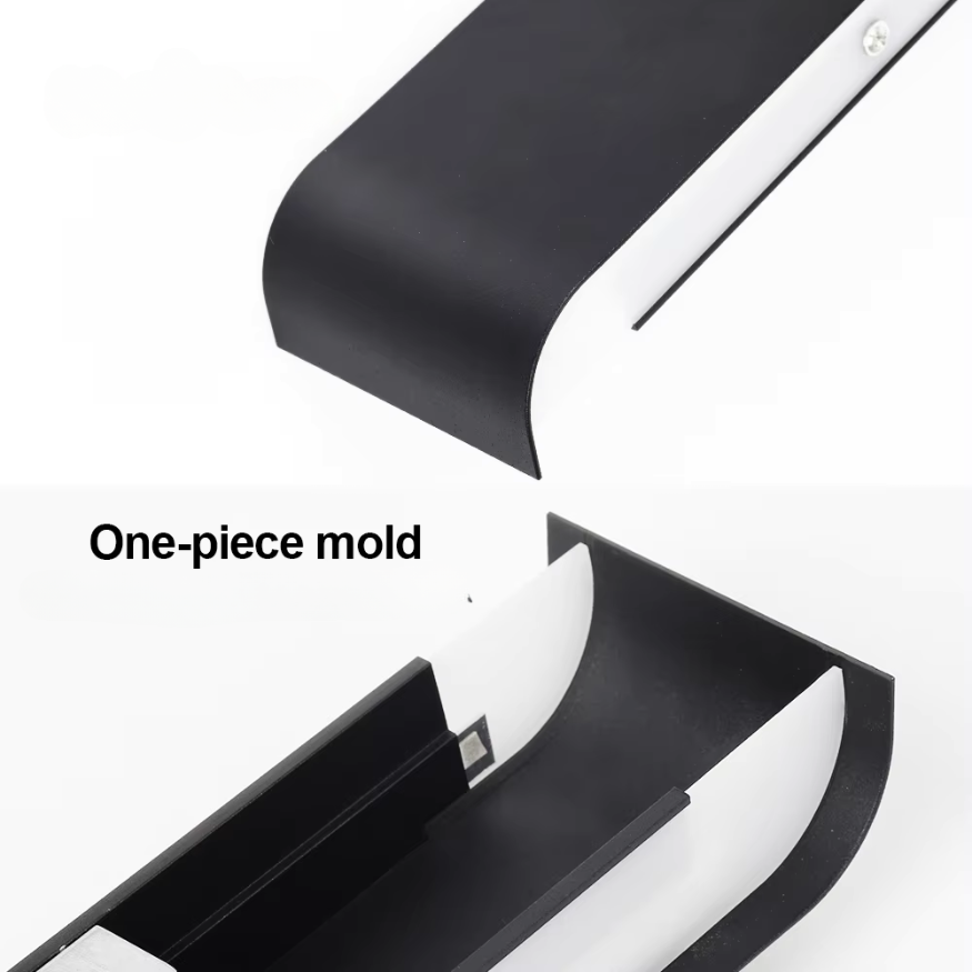 Nordisk LED Væglampe - Moderne Børstet Aluminium Indendørs Væglampe