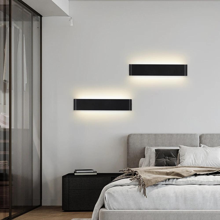Nordisk LED Væglampe - Moderne Børstet Aluminium Indendørs Væglampe