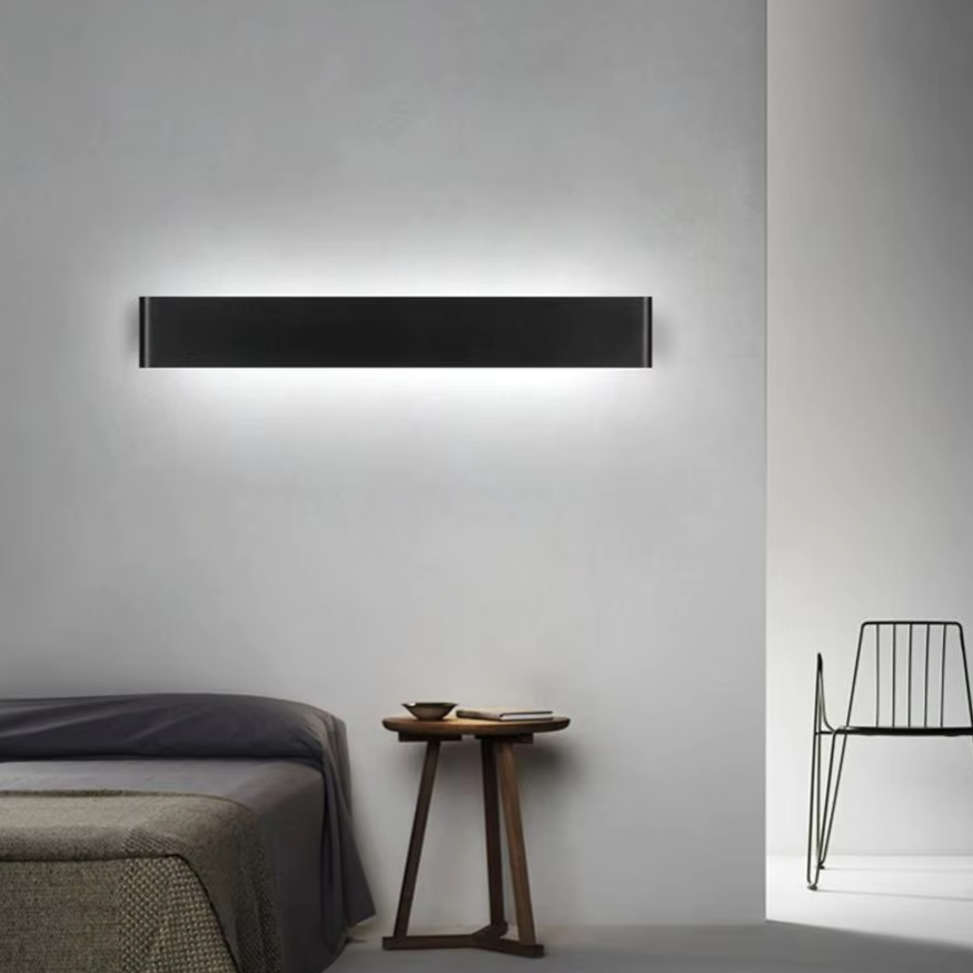 Nordisk LED Væglampe - Moderne Børstet Aluminium Indendørs Væglampe