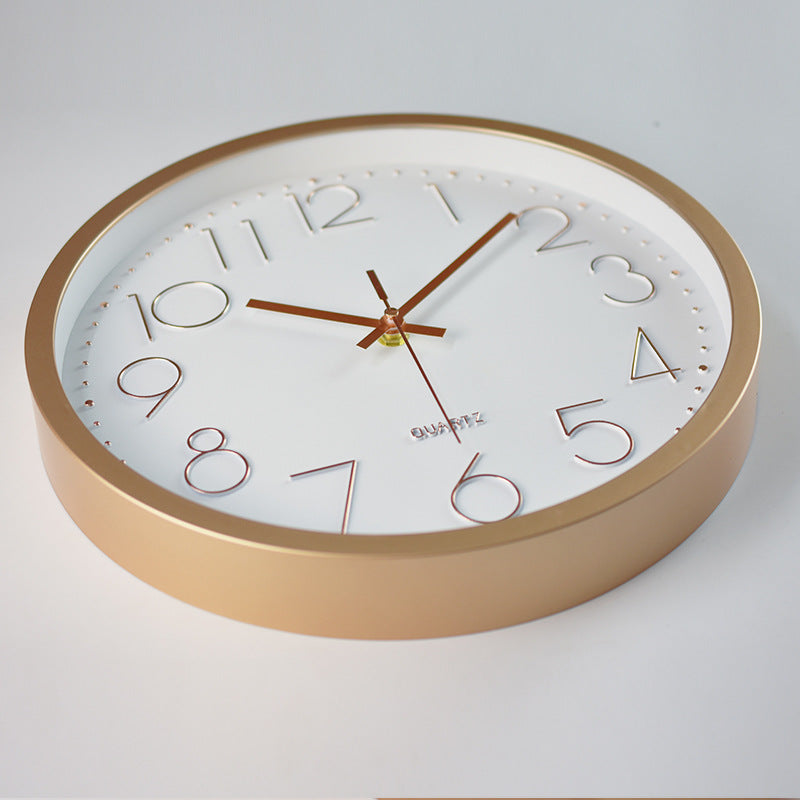 Simpelt Design 3D Stille Klasseværelse Vægur 30 cm