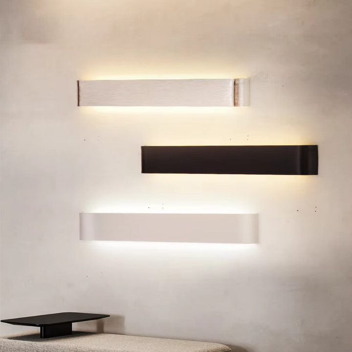 Nordisk LED Væglampe - Moderne Børstet Aluminium Indendørs Væglampe
