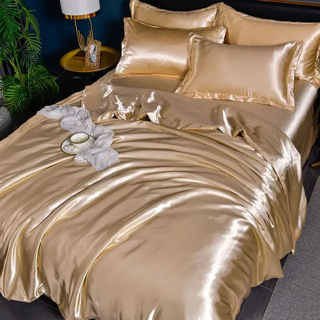Luksus Solid Satin Dynecover - SilkSerenity