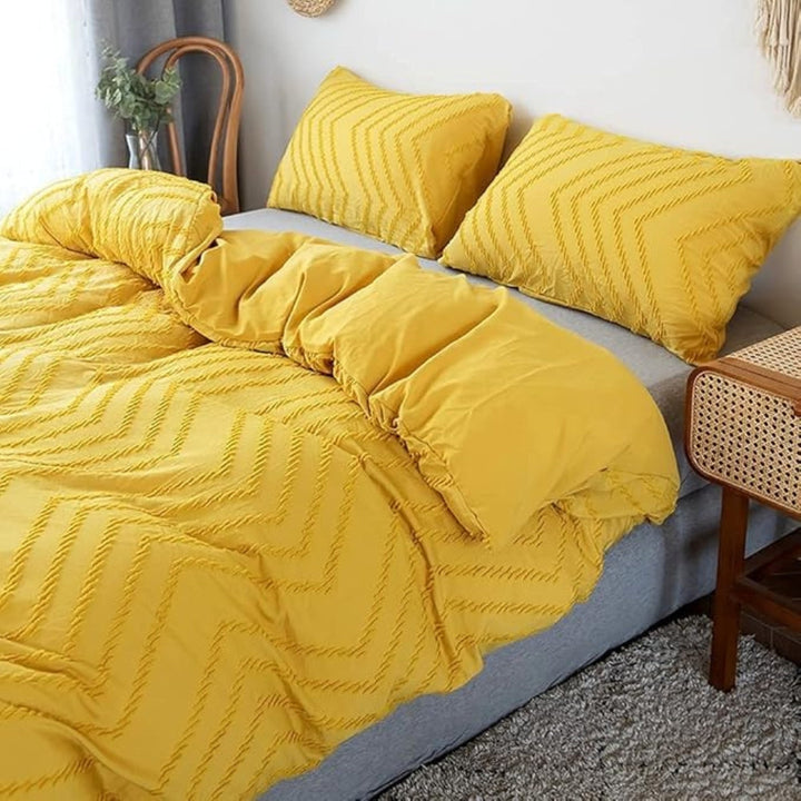 Chevron Plush Quilt Cover | 3-delt sæt
