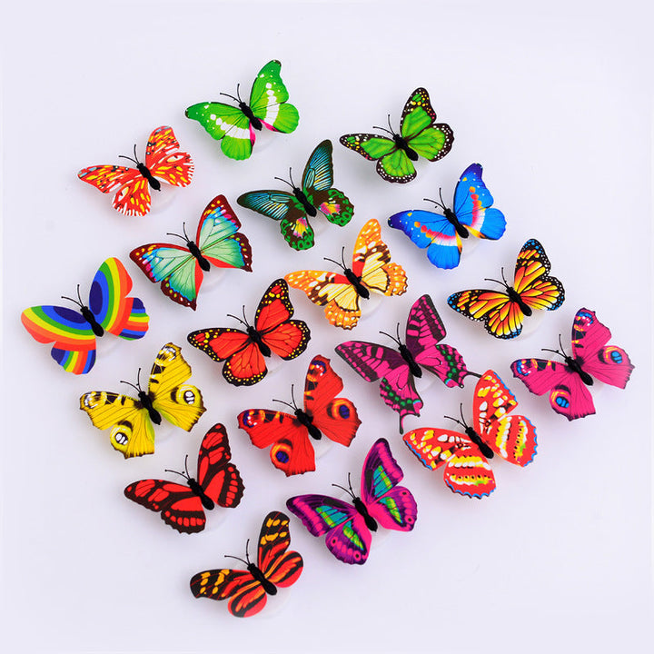 3D LED Sommerfugl Dekoration Natlys