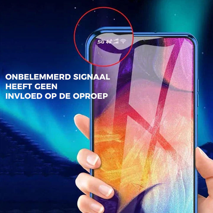 Magnetisk Tempereret Glas Dobbelt-Sidet Telefon Case til Samsung