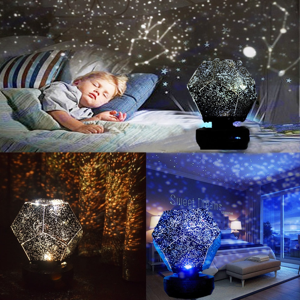 Stjerneprojektor LED Galakse Natlys