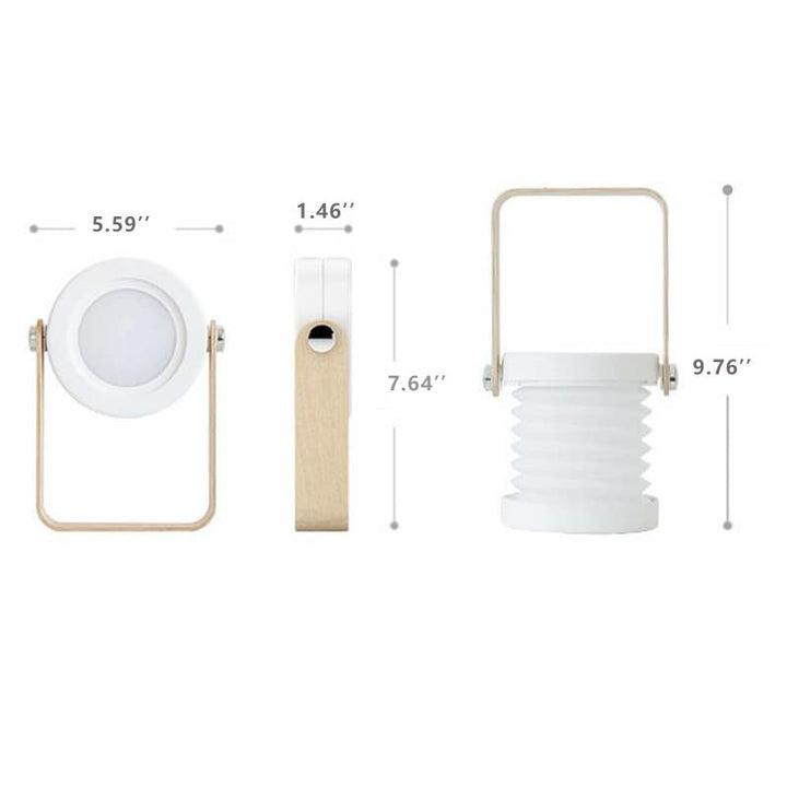 Lantern lampe natlys kreativ foldbar bærbar LED bordlampe