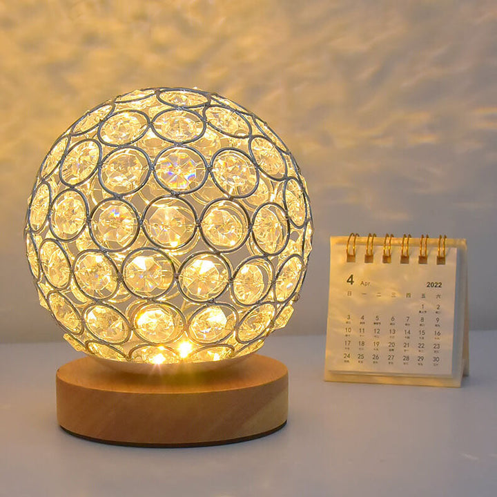 Moderne Minimalistisk Rund USB-genopladelig LED bordlampe