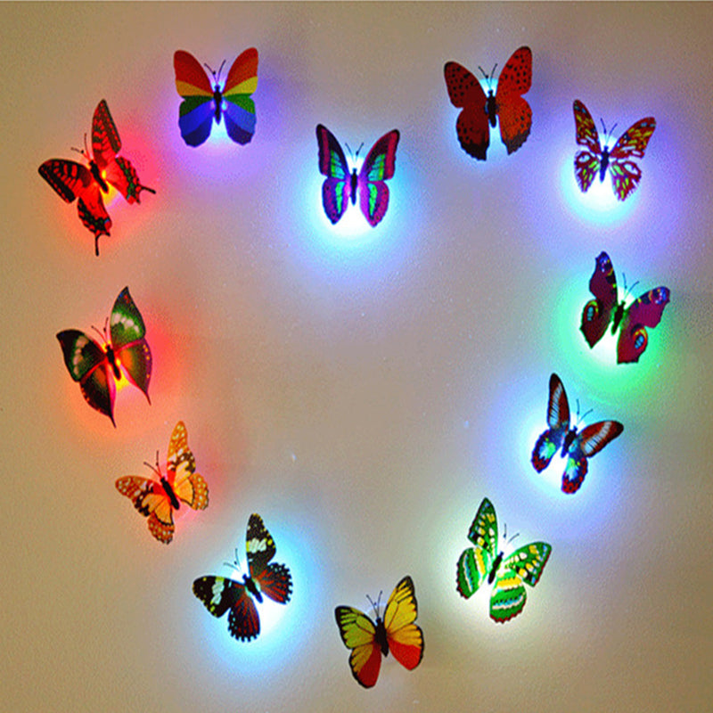3D LED Sommerfugl Dekoration Natlys