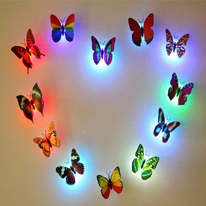 3D LED Sommerfugl Dekoration Natlys