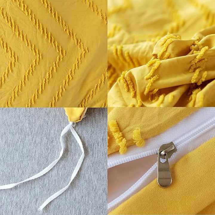 Chevron Plush Quilt Cover | 3-delt sæt