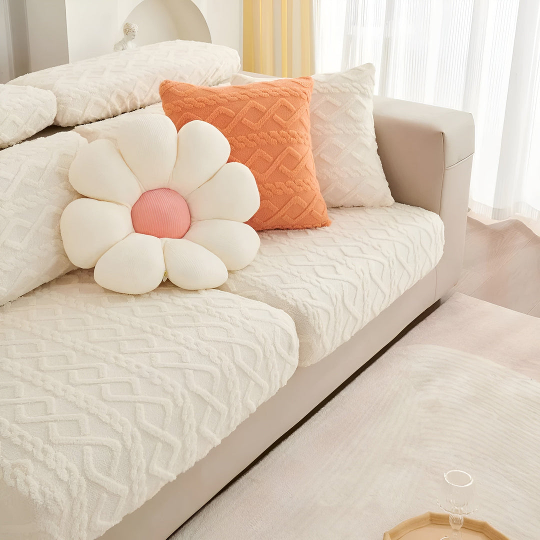 Samt-Sofa cover med diamantmønster – Blødt &amp; Luksuriøst | Perfekt pasform til enhver sofa |
