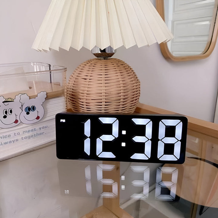 Digital LED Spejl Vækkeur