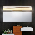 Acrylic rektangulært makeup-spejl lampe simpel 16"/19.5"/23" bredde LED badeværelseslys over spejl i varm/hvid, vand- og tåge-resistent