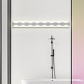 16"/19.5" Bredde LED Badeværelses Spejl Belysning med Bølge Akryl Skærm Hvid Væglampe i Varm/Hvid Lys